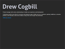 Tablet Screenshot of drewcogbill.com